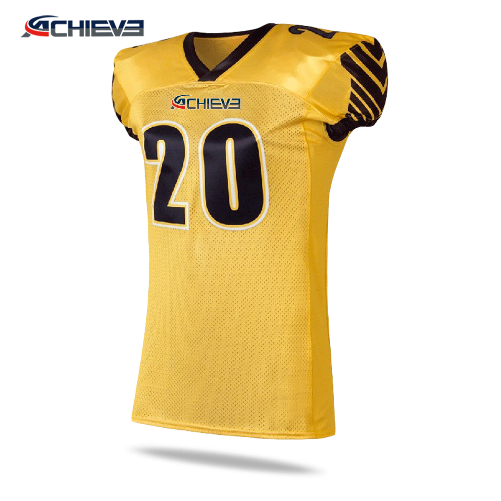 custom new design American football jerseys wholesales
