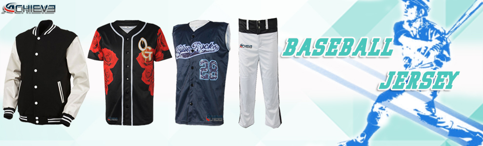 100%Polyester Custom Plain Sublimated Baseball Jersey