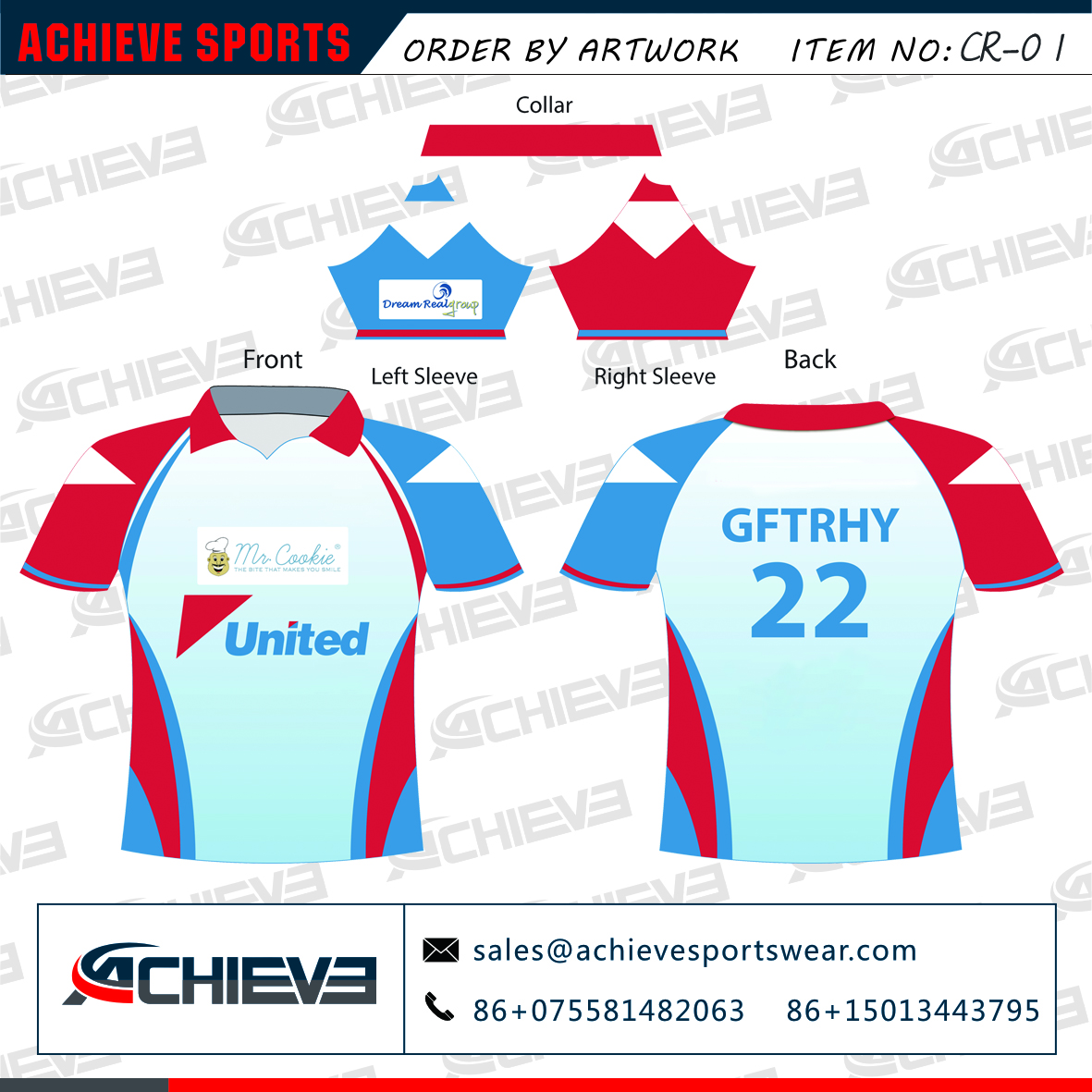 New model best cricket jersey polo shirt design