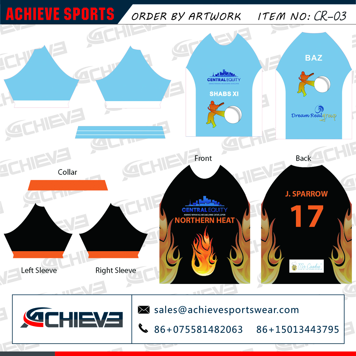 Custom indian cricket team jersey online