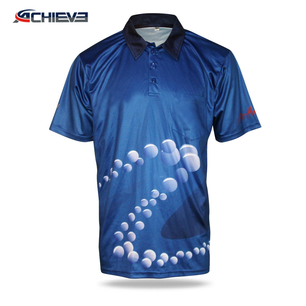 Custom logo printed mens sports polo t shirts