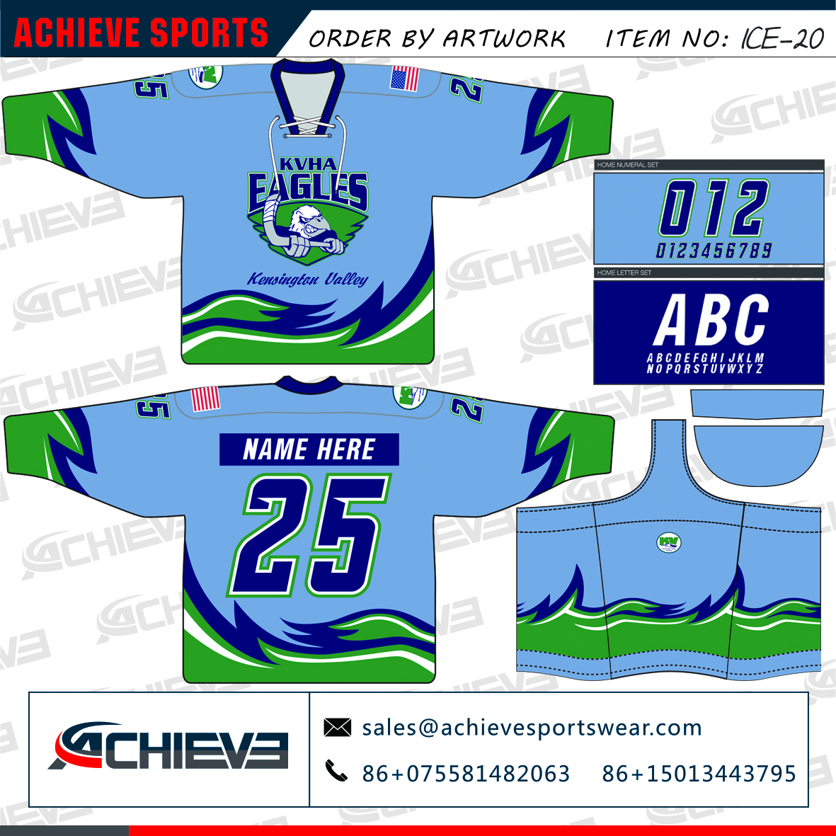 High quality Wholesale European ice hockey jersey