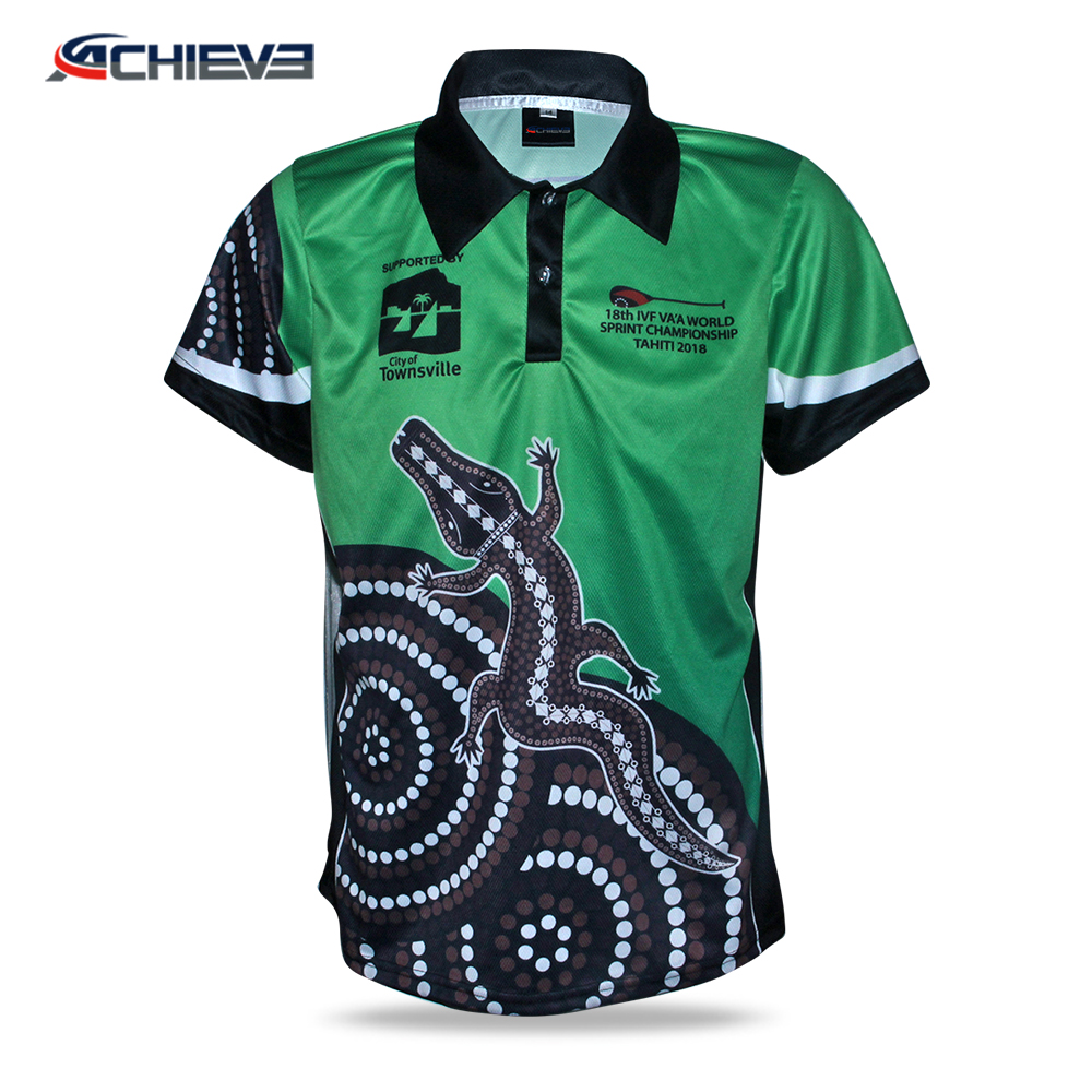 Full sublimation 220gsm polo shirt
