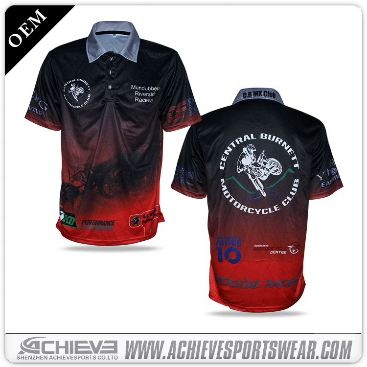 Custom design microfiber polo shirt