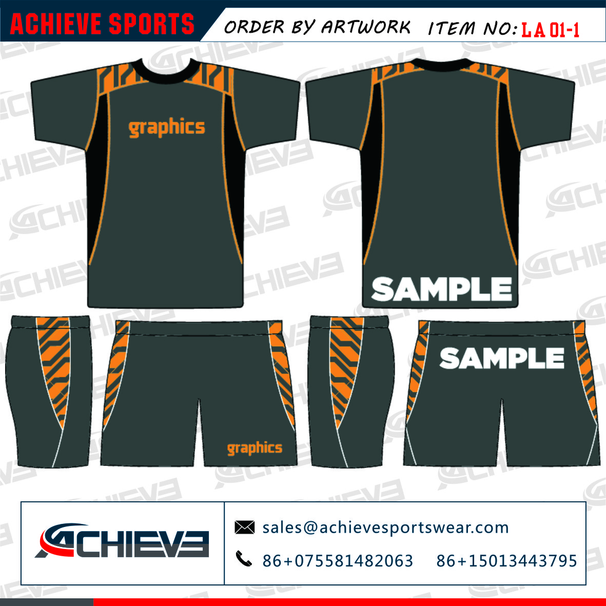 Custom New Design Lacrosse Jerseys / Wholesale Form China