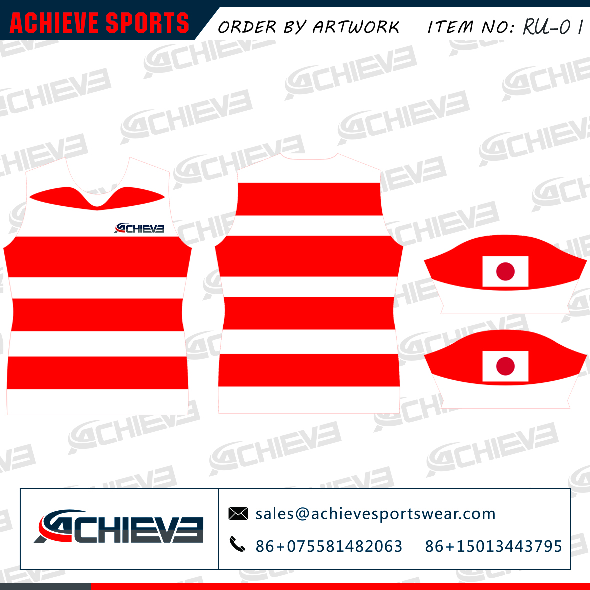 Custom New Design Rugby Jerseys / Wholesale Form China