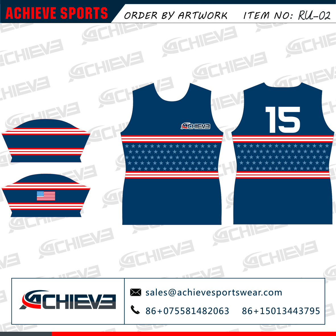 Custom New Design Rugby Jerseys / Wholesale Form China