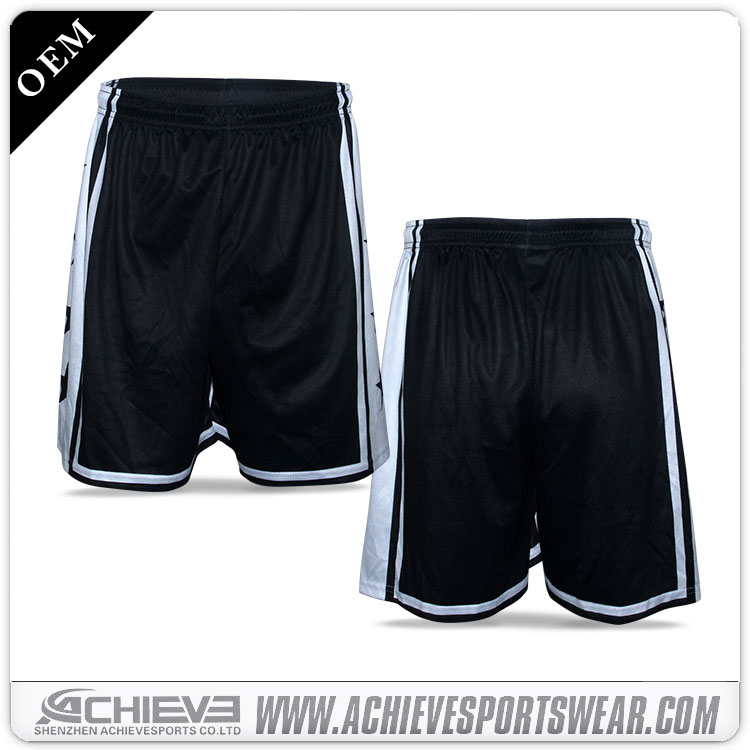  Custom College Cheap black basketball shorts