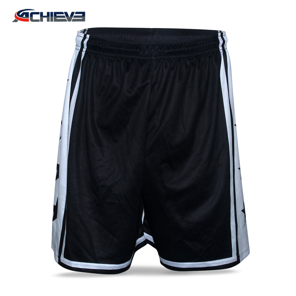 Custom College Cheap black basketball shorts