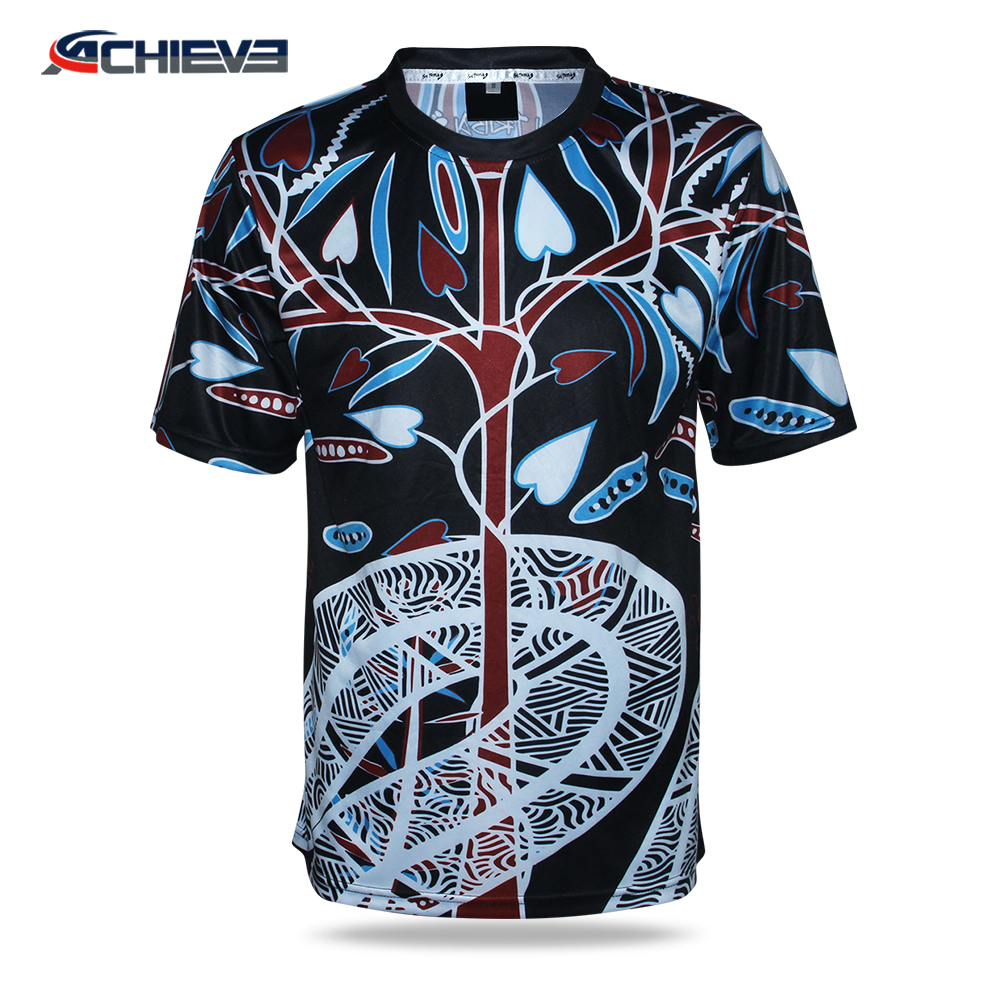 Full sublimation t shirts colorful popular t shirts