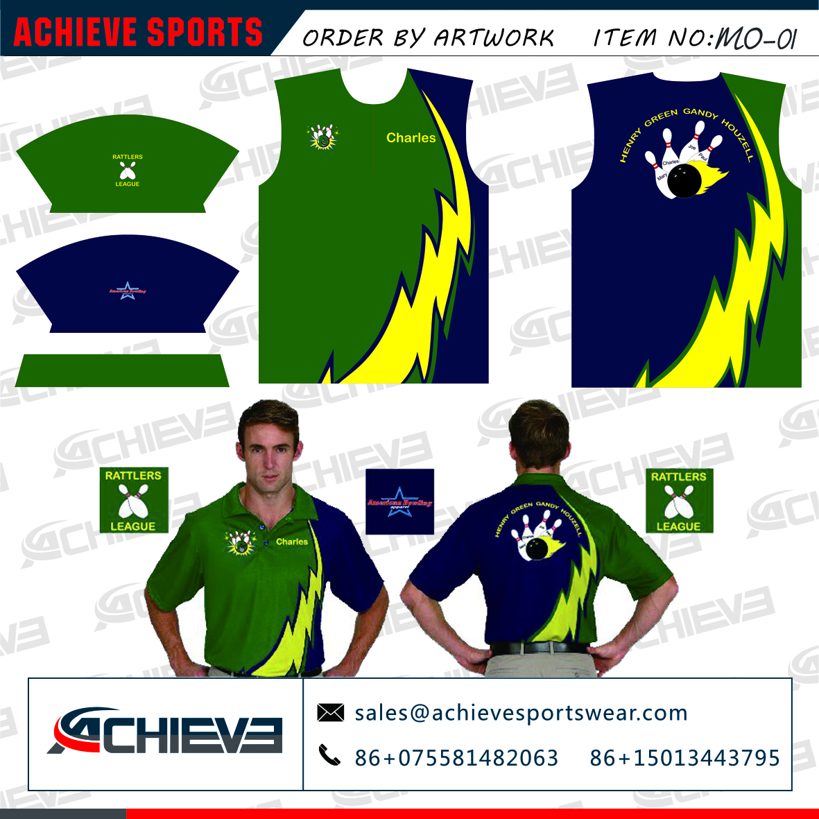 Custom New Design Racing Crew Shirt / Wholesale Form China