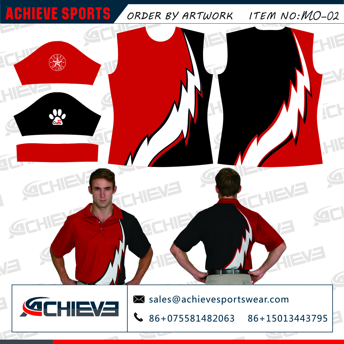 Custom New Design Racing Crew Shirt / Wholesale Form China