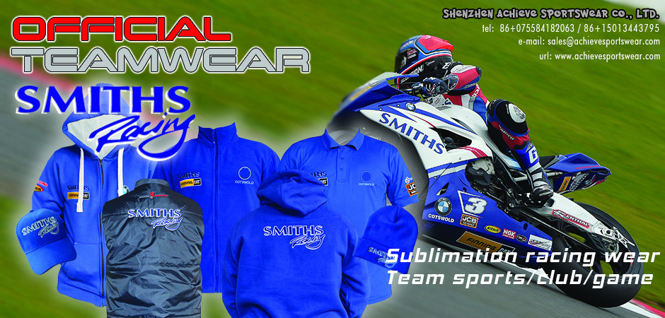 Sublimation custom motorcycle race team shirts