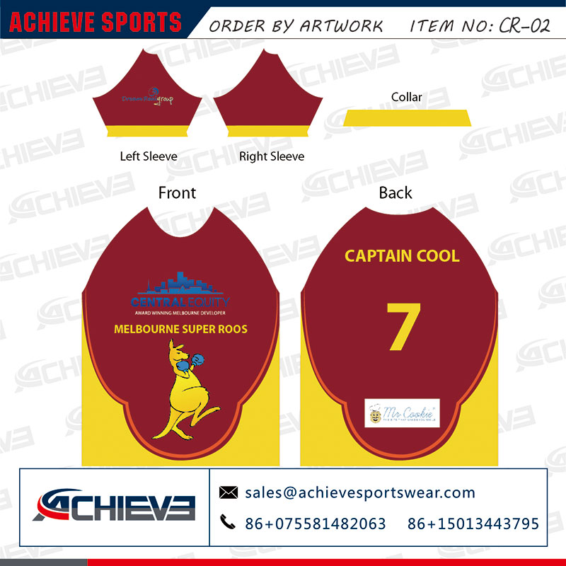 Custom Design Cricket uniform Artwork