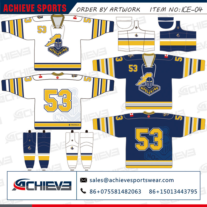 Custom design Ice Hockey Uniform Artwork
