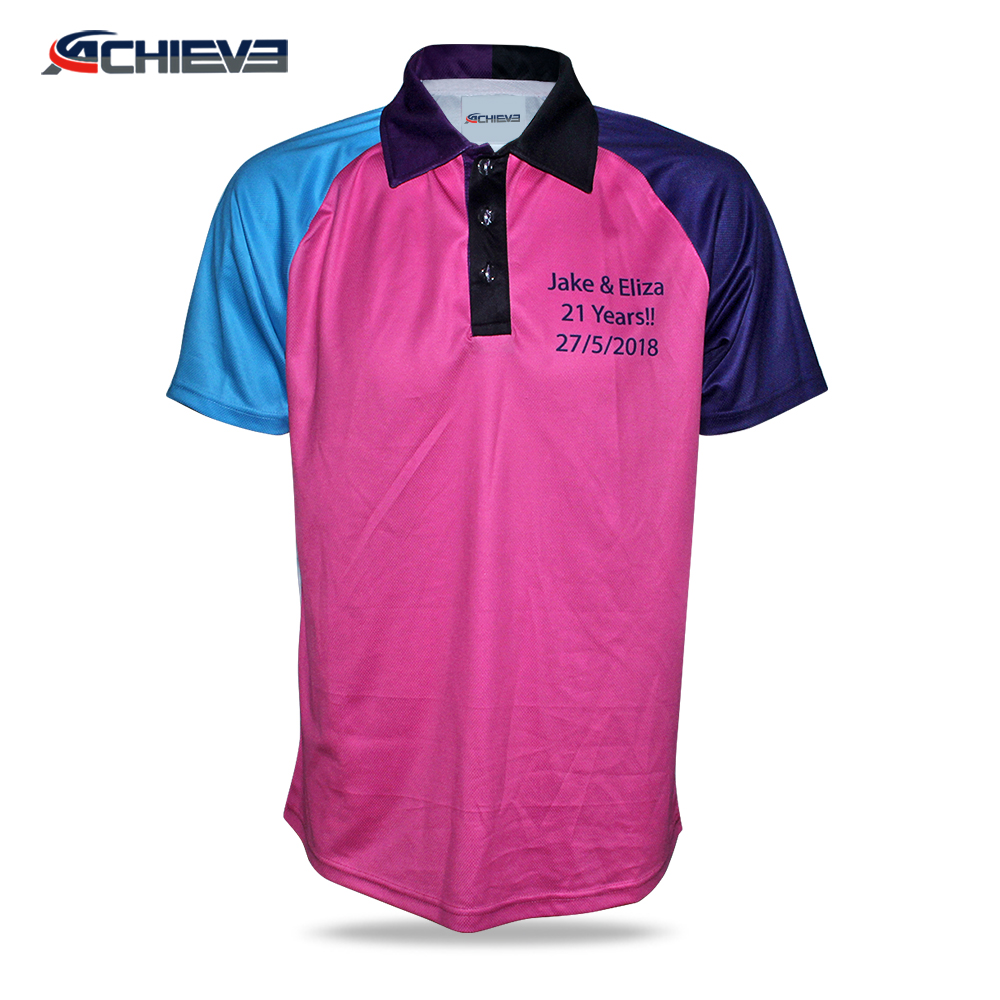 wholesale man’s golf shirts Quick dir-fit custom design golf shirts