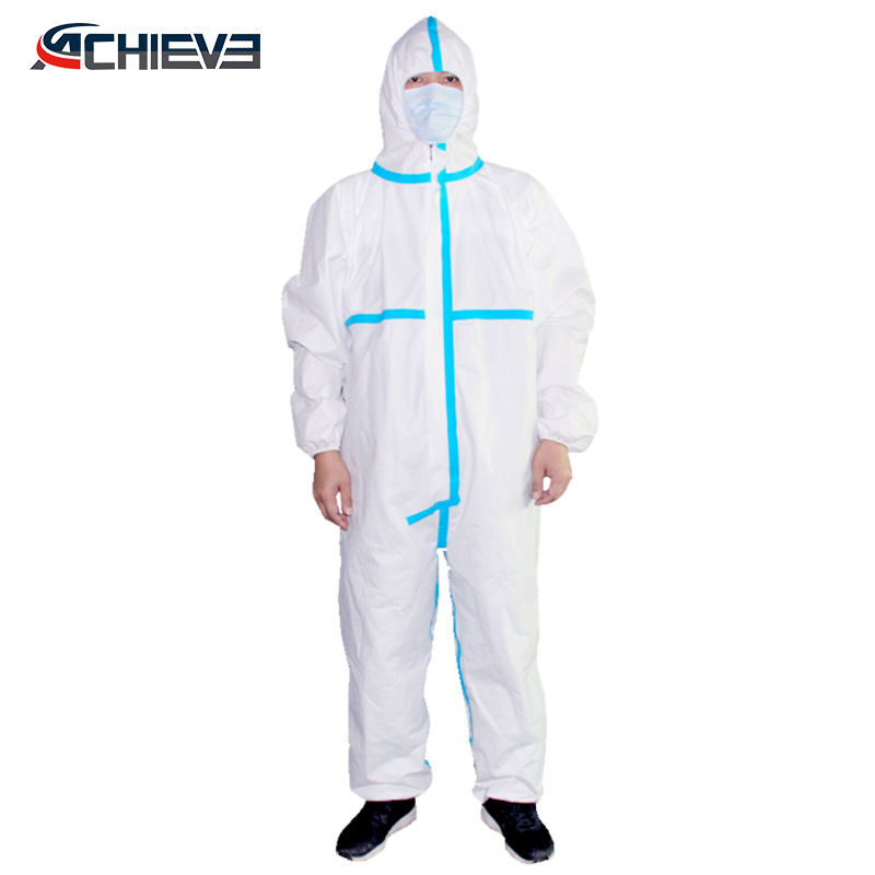 Non-woven Full Body Coverall Disposable Isolation Clothing Suit Protective Suits