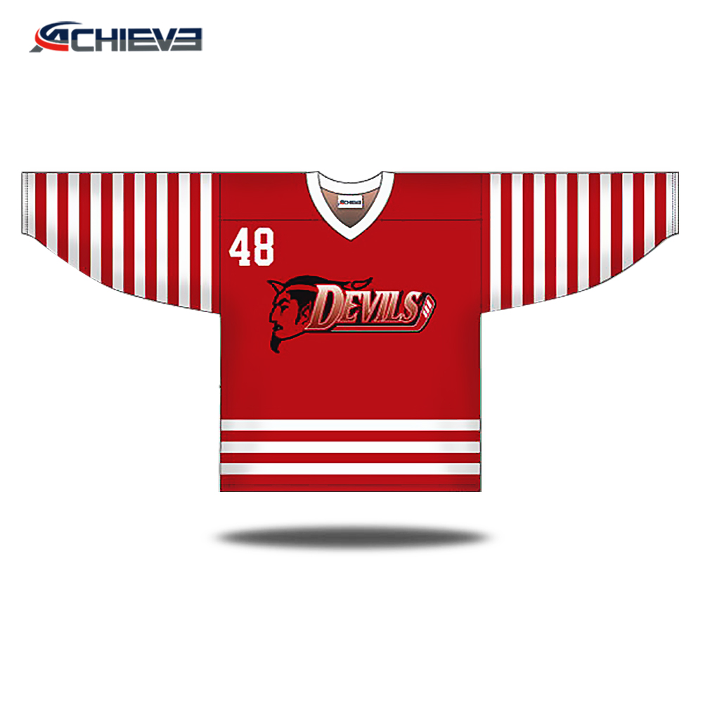 Stripes team hockey jersey for men