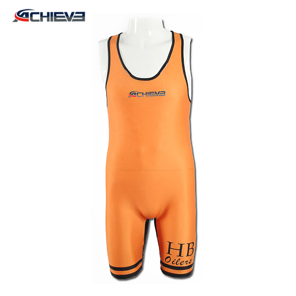 sublimation plain wrestling singlets for sale