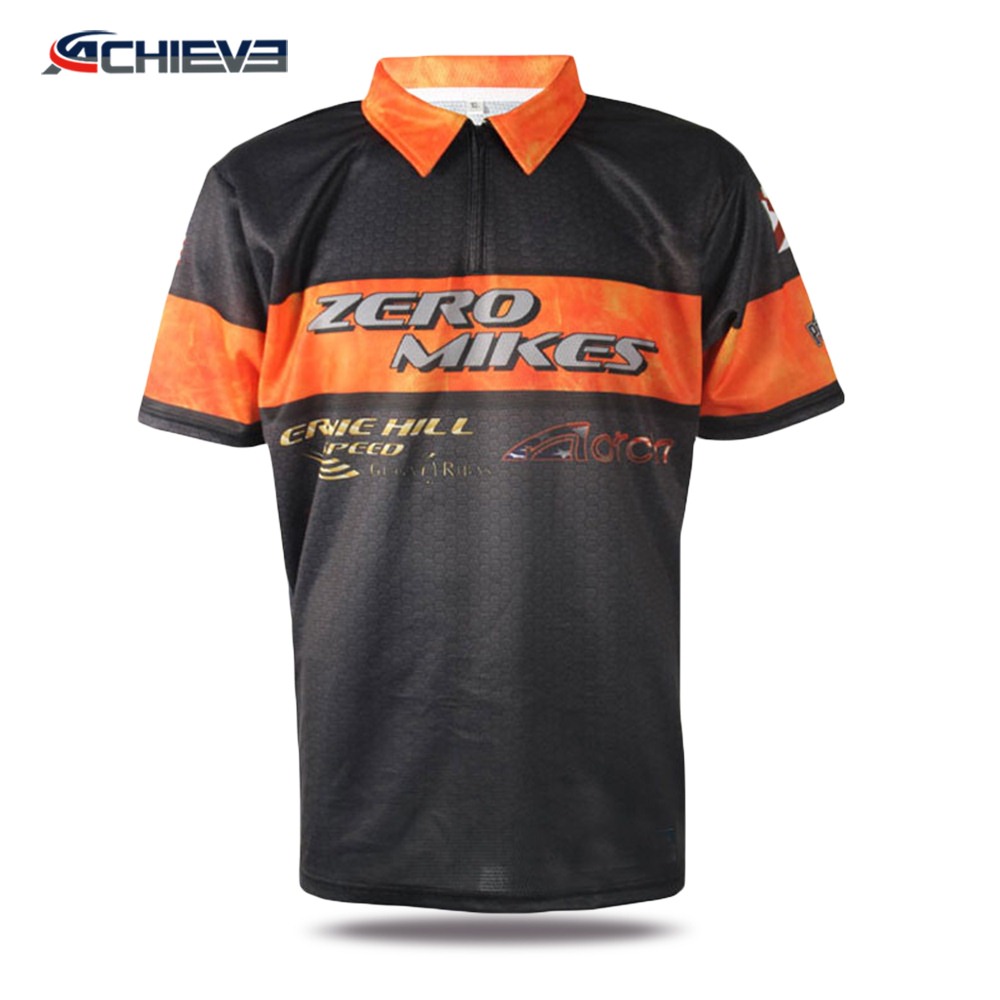 Mens Fashion Sublimation Short Sleeve Polo T Shirt