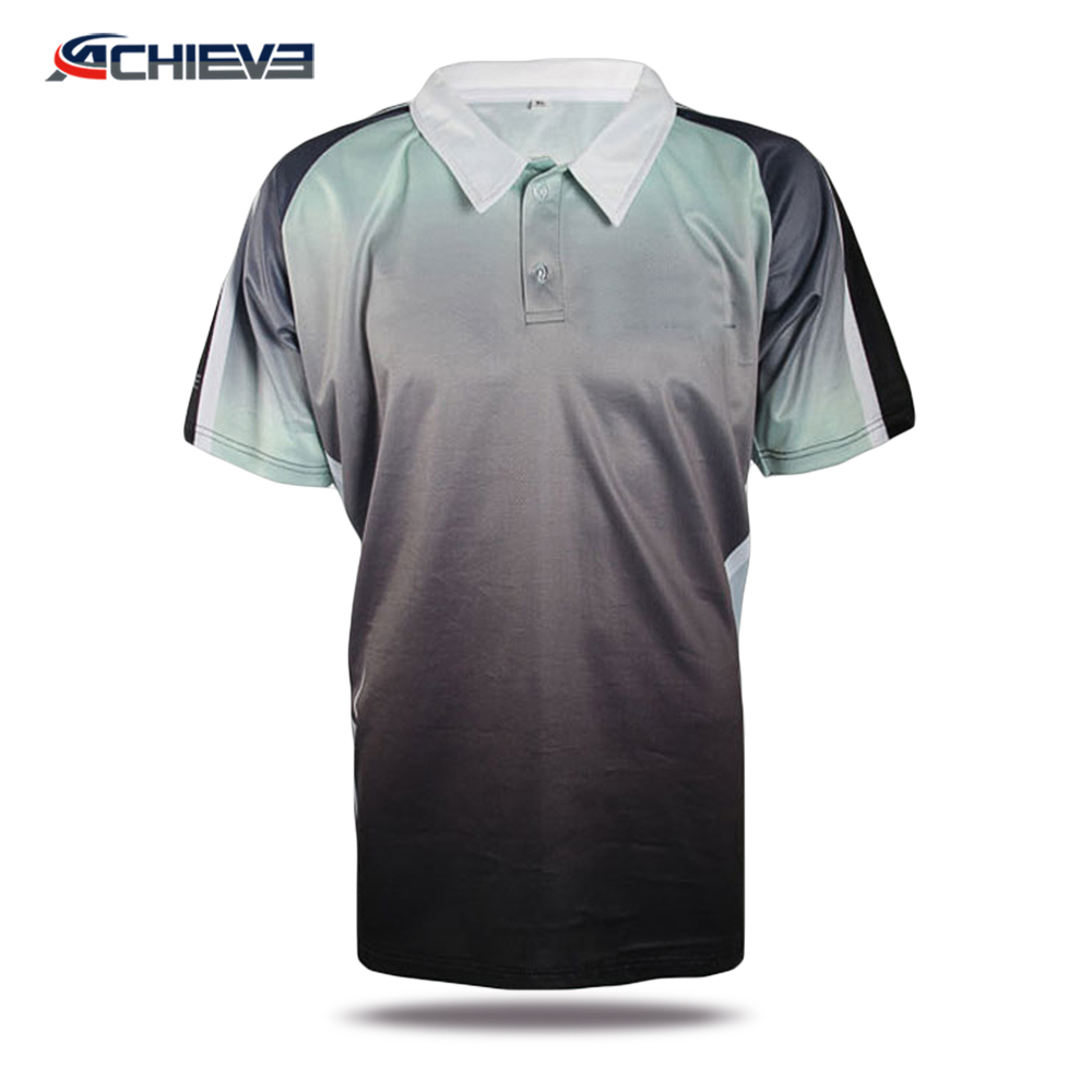 wholesale sublimation mens cotton polo jersey