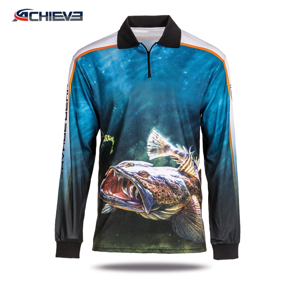 Custom polyester fishing shirt