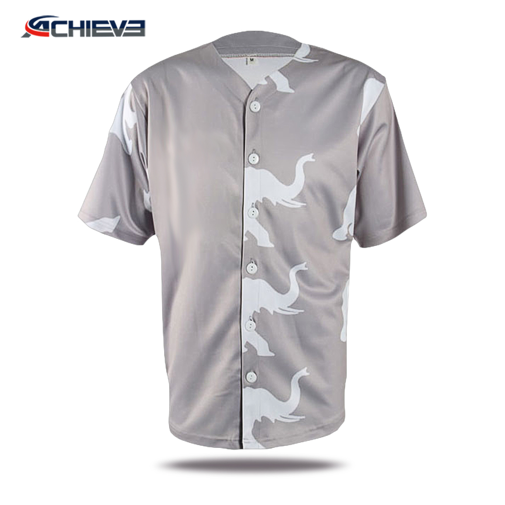 Sublimation printing baseball jerseys