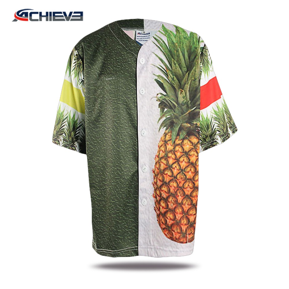 Custom printed wholesale baseball jerseys