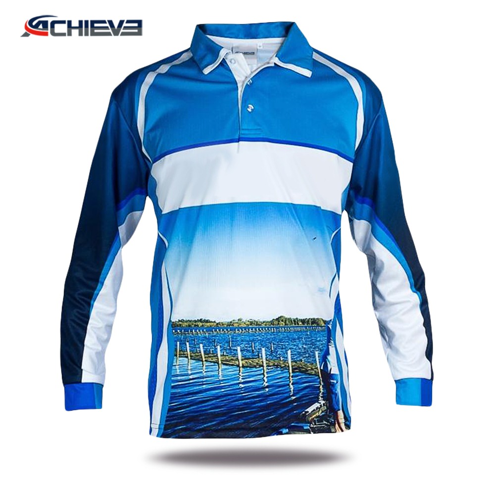 sublimated mens fishing shirts