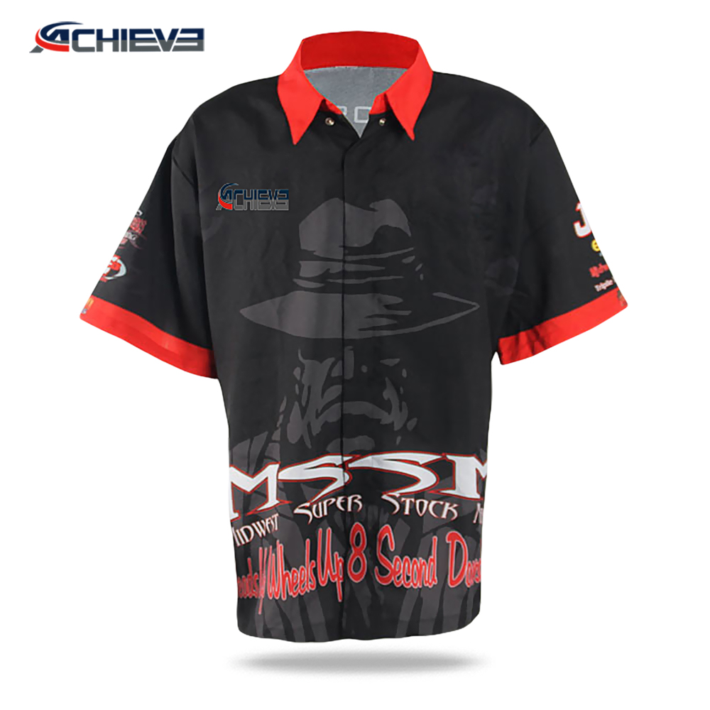 custom design racing polo shirt