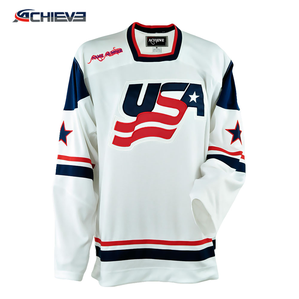 2018 Raglan sleeve team hockey jerseys