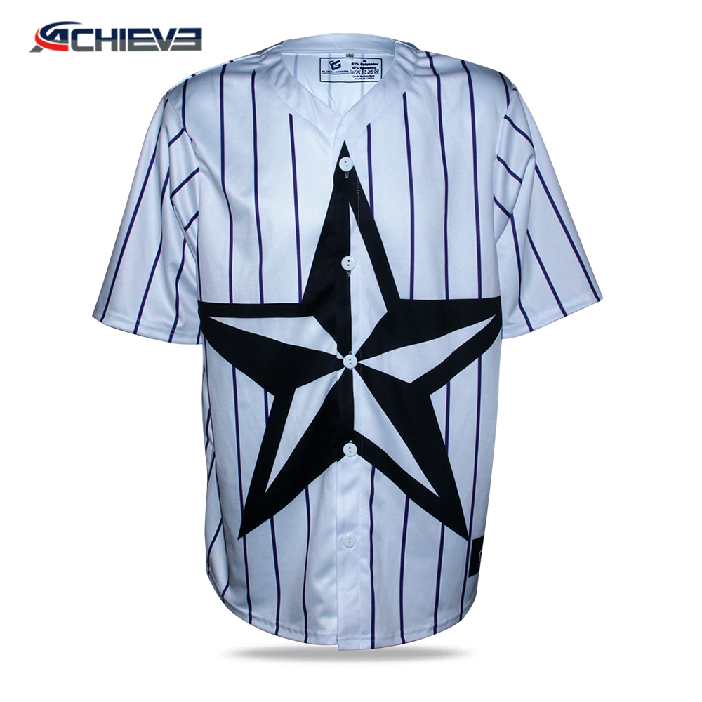 Digital printing blank baseball jersey