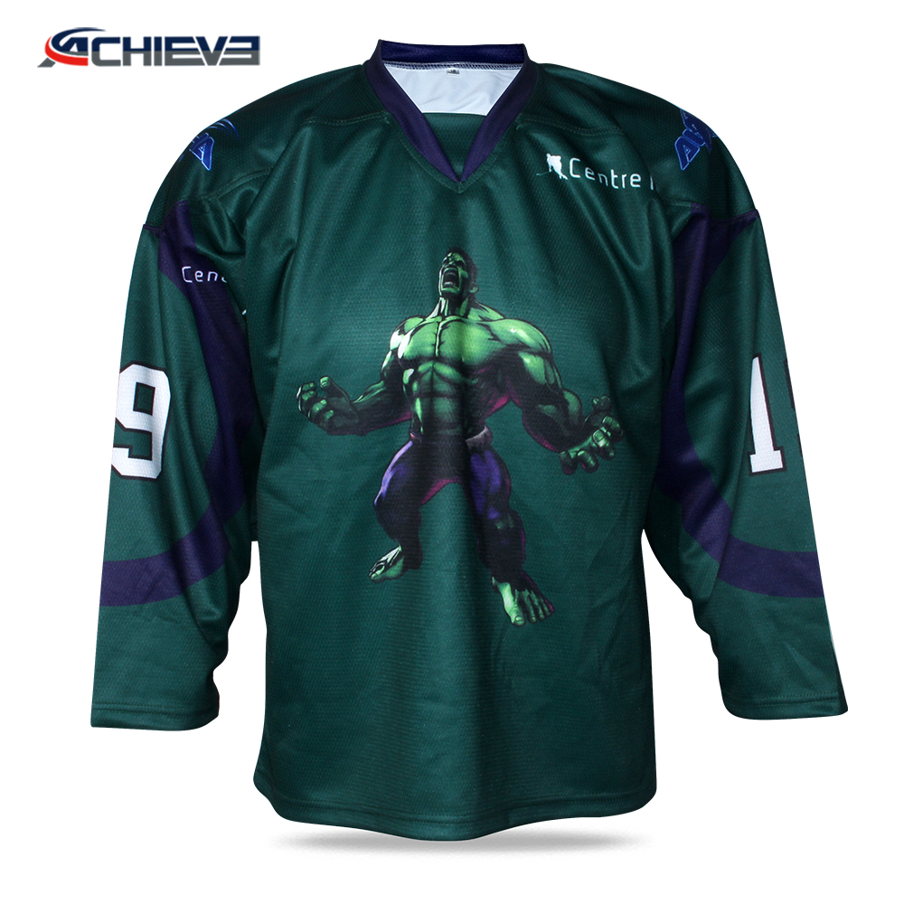 Custom made reversible hockey jersey