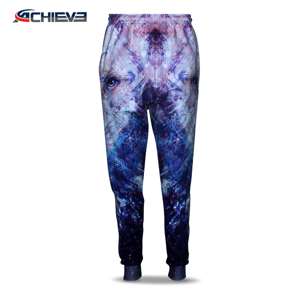 Sublimation print mens sweat pants