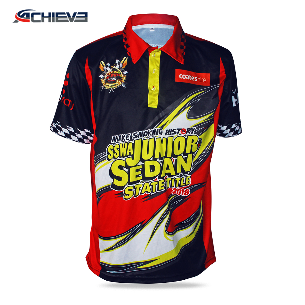 Full sublimation mens polo shirt