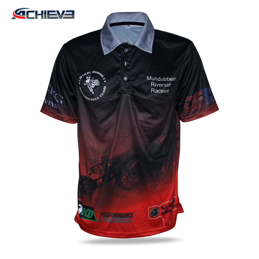 Custom design microfiber polo shirt