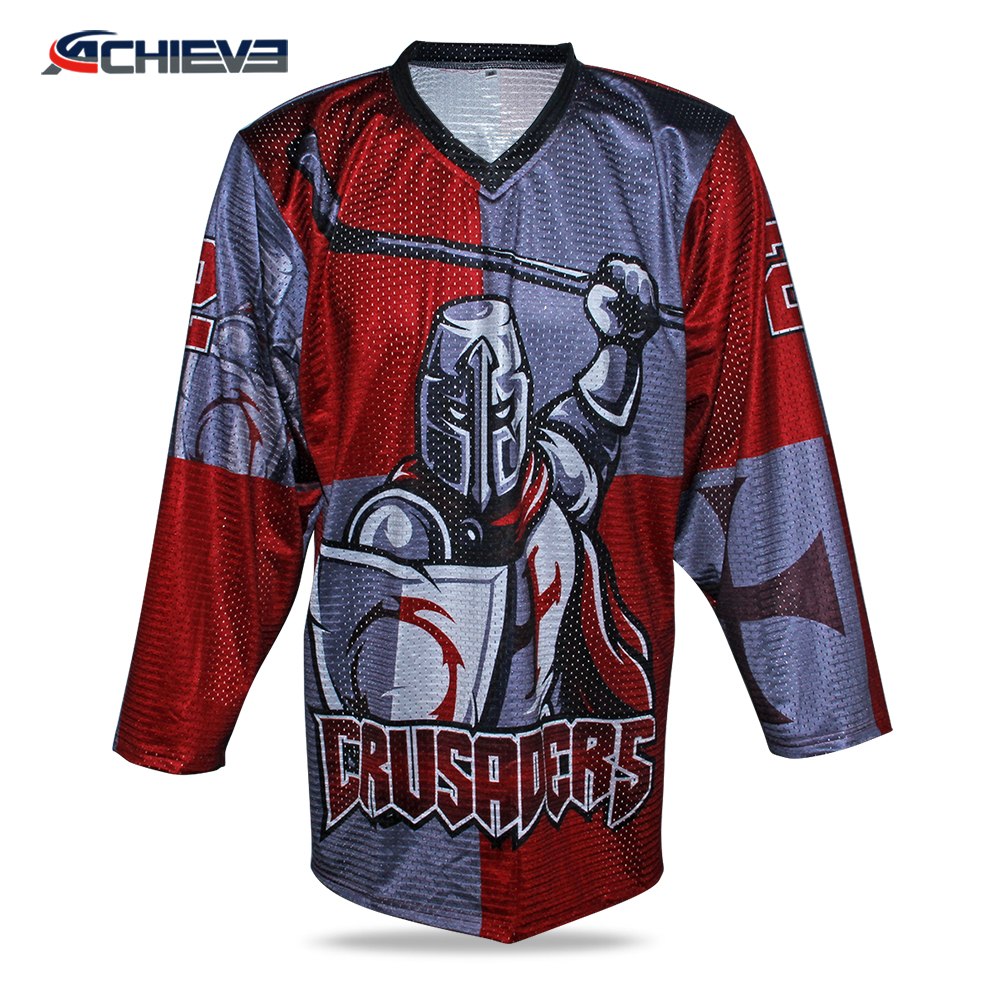 Direct factory price Sublimation ice hockey jerseys wholesale