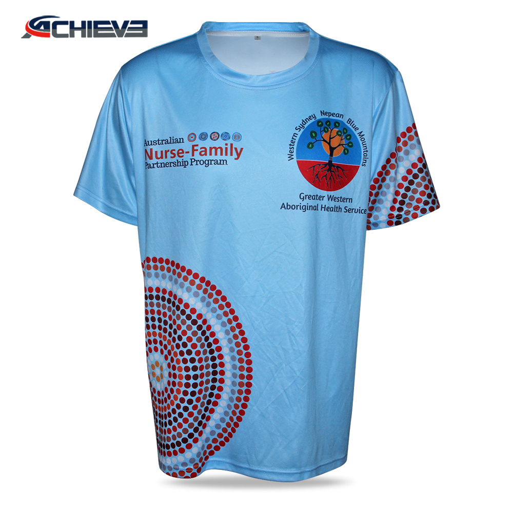 Latest design men custom polyester t shirts