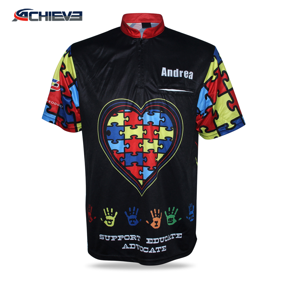 Custom full sublimation Motorcycle racing t shirt