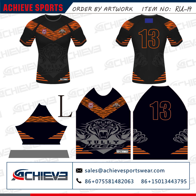 Custom Design Rugby Uniform Artwork