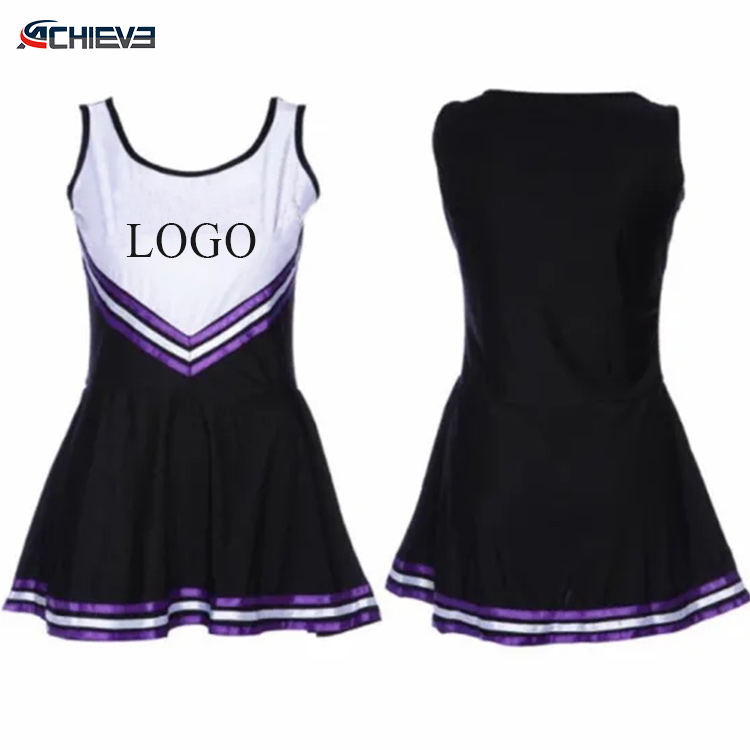 Wholse Sleeveless Costume Lady Logo Short Skirt Set Cheerleading Uniforms
