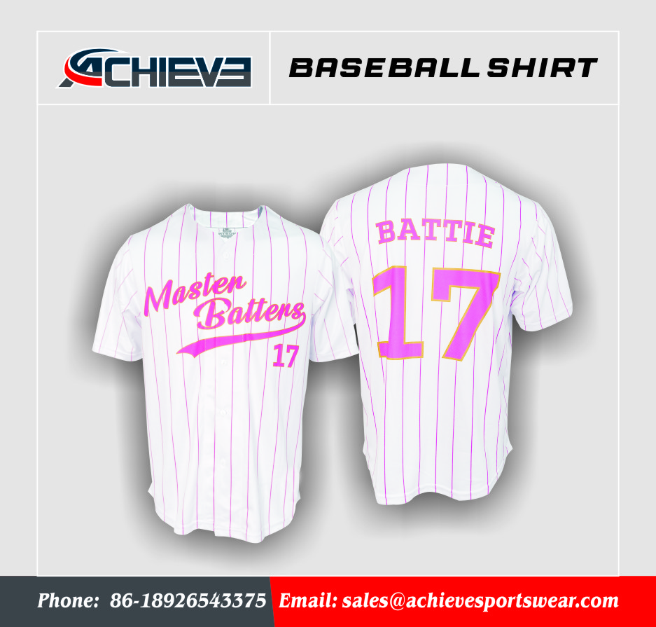 Customized quick-drying baseball jersey full sublimation printing
