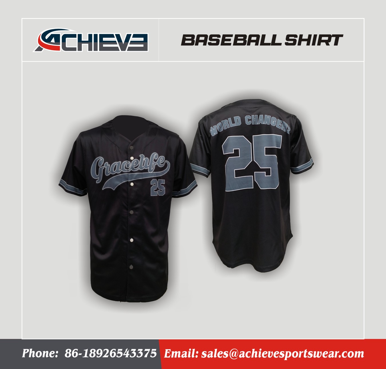 2025  New Baseball Shirts  Uniform Fashionable Softball Baseball Jersey