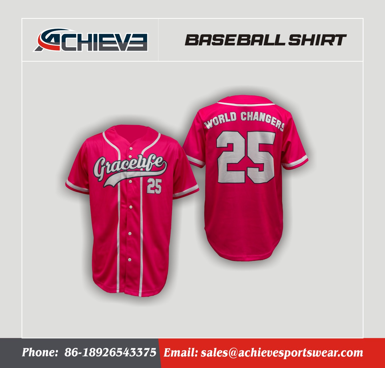 2025 Custom Baseball Shirts Achieve Sportswear Quality Style