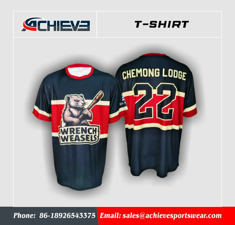 Quick Dry Customized T Shirts Sublimation Printed Sports T Shirt