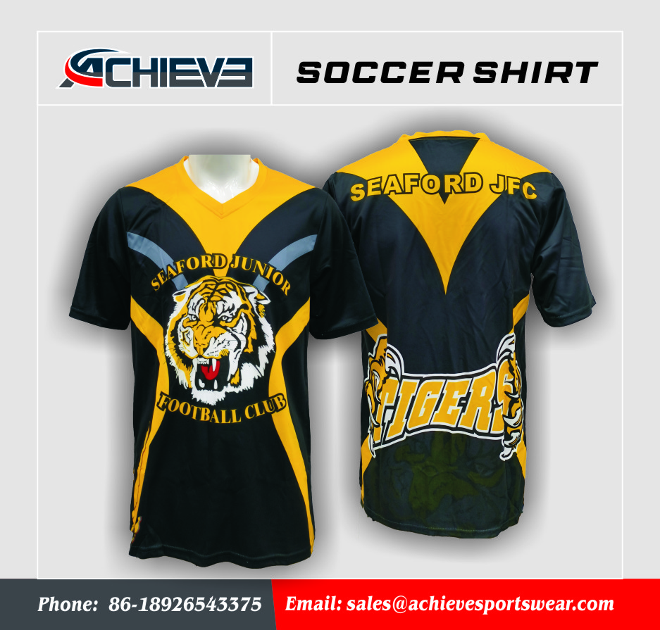 High Quality Soccer Shirt Customized Sublimated  Football Suit Soccer Jersey