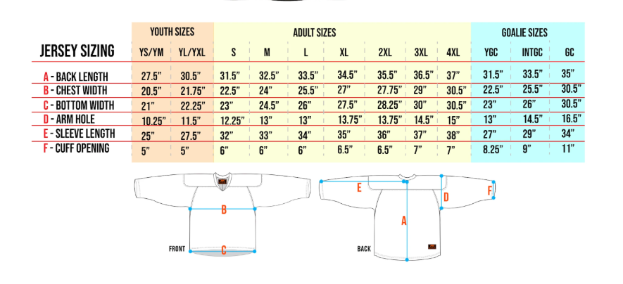 Sublimation-printed Ice Hockey Jerseys
