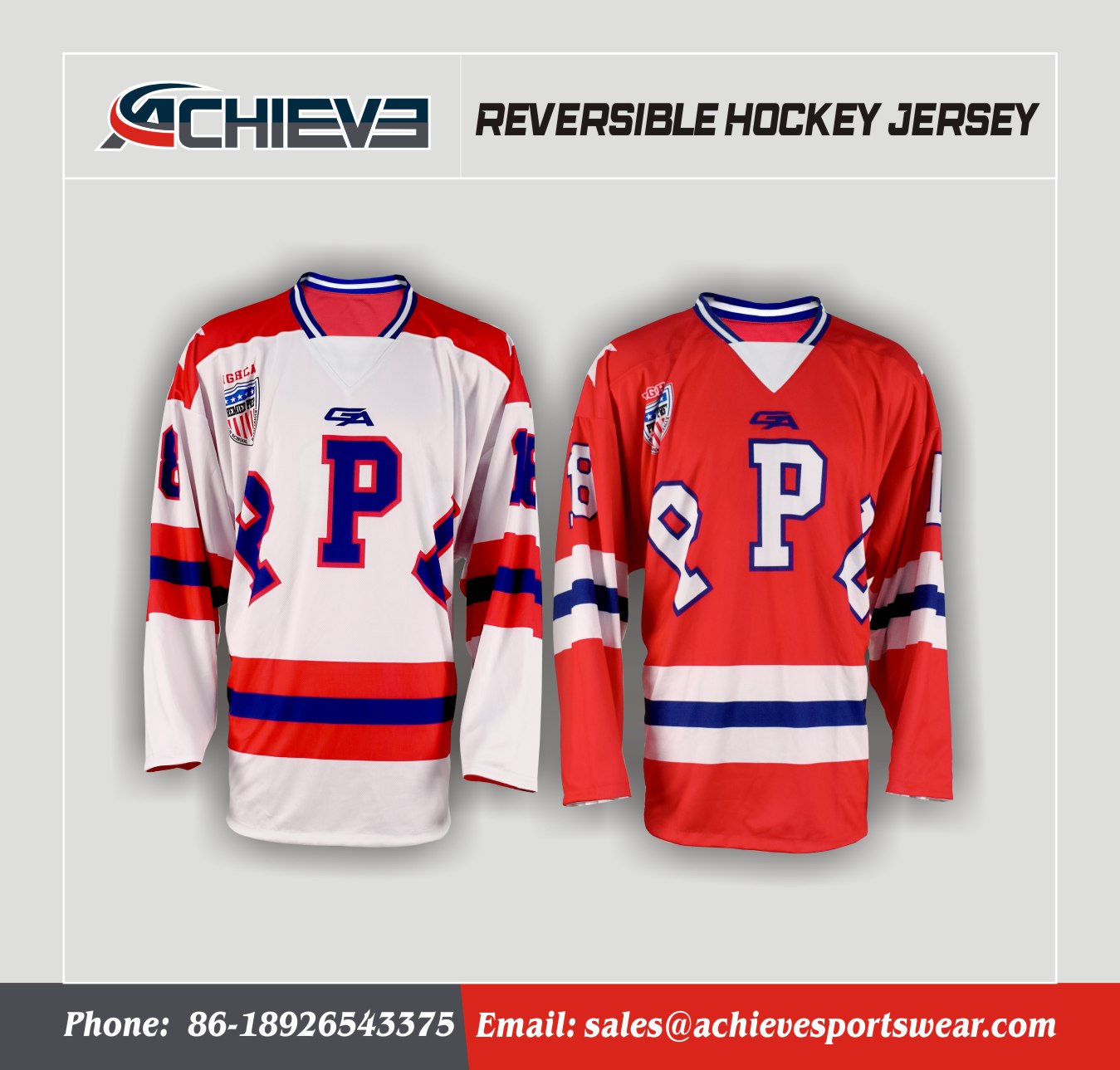 Wholesale Custom Sublimation-printed Ice Hockey Training Uniform