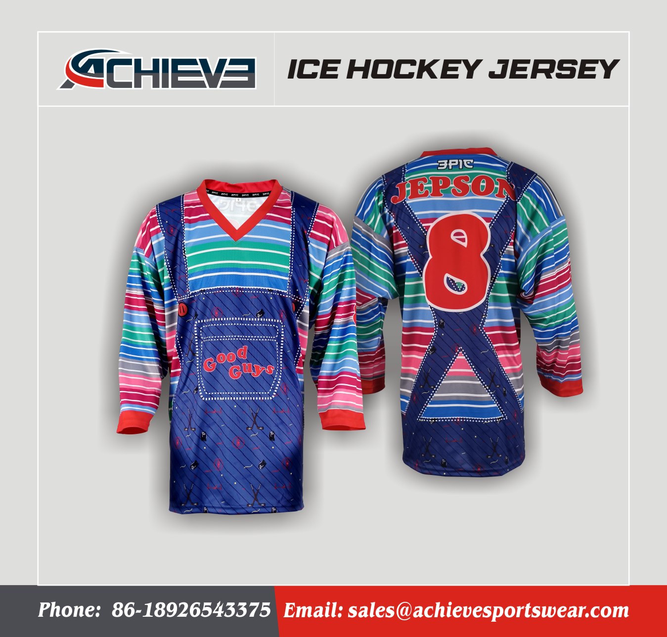 Wholesale Sublimation Custom Ice Hockey Top Premium Jerseys
