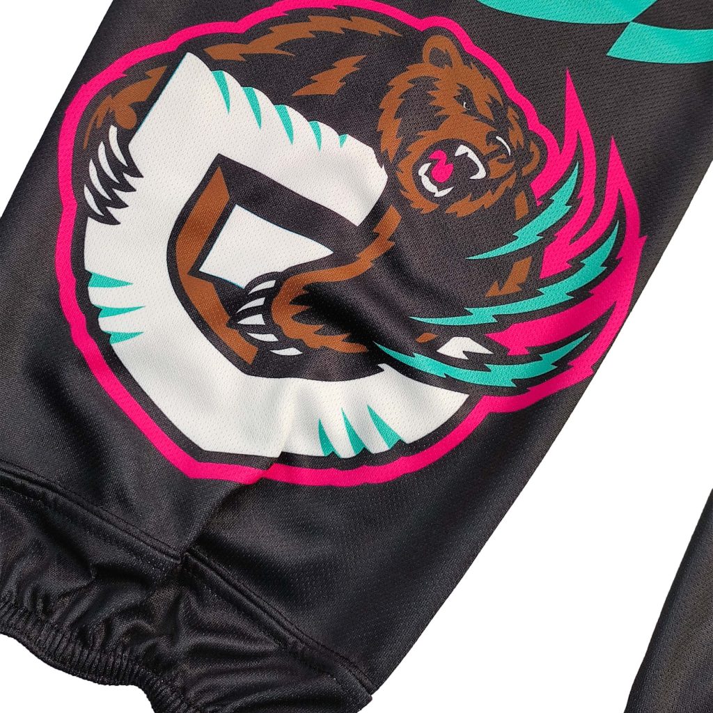 Sublimated Ice Hockey Socks--detail view